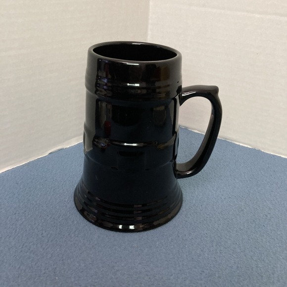 Longaberger Other - Longaberger Pottery Woven Traditions Ebony Vitrified 6.5" Drink Tankard